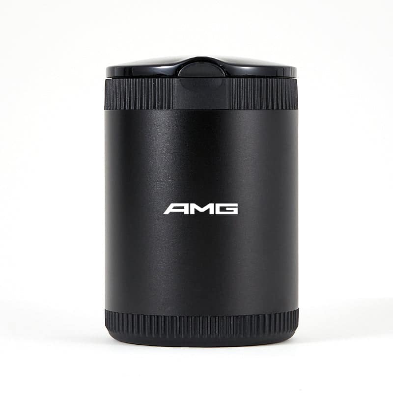 AMG Black Laser Engraved Portable Led Ashtray ( Large )